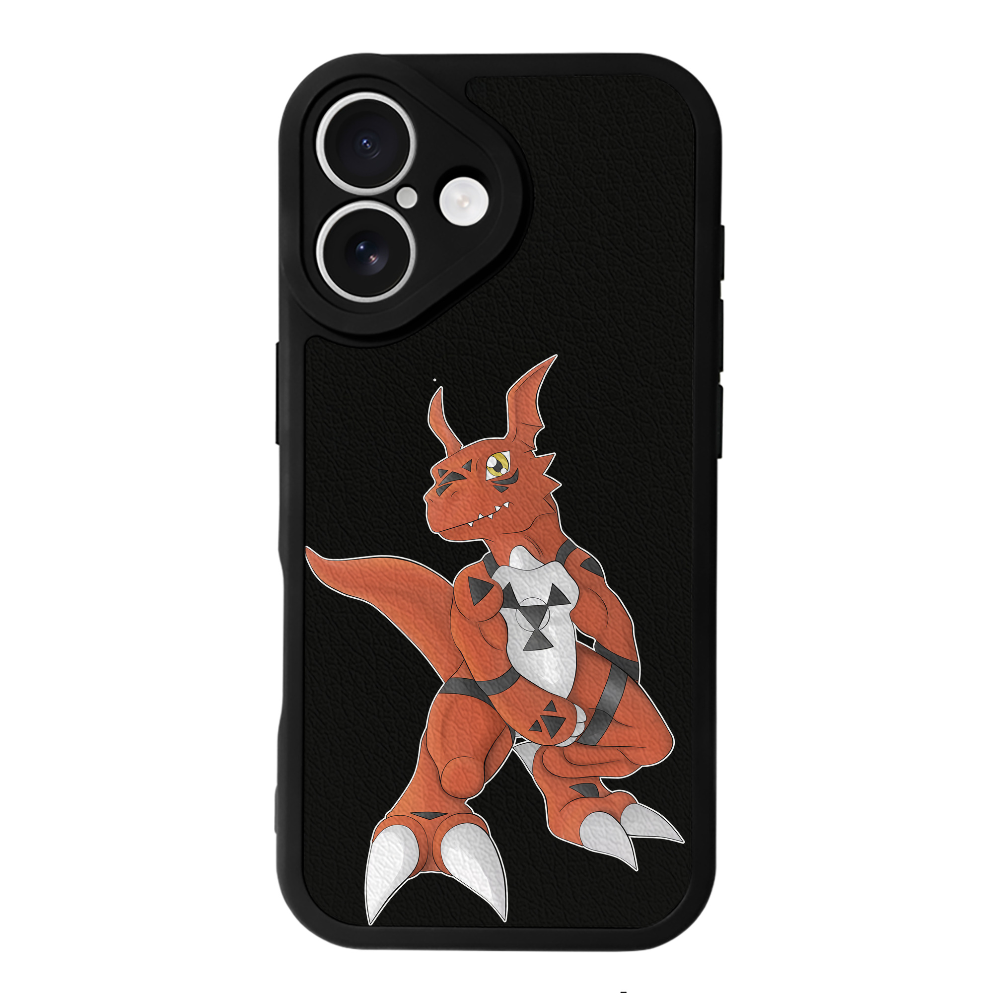 （画像用） Digimon デジタルモンスター/デジモン 【iPhone 16シリーズ対応】シリコンスマホケース（レザー調） 材質：シリコン